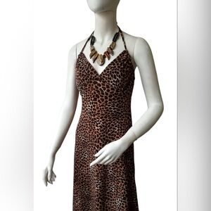 Leopard Print Long Dress XS/S